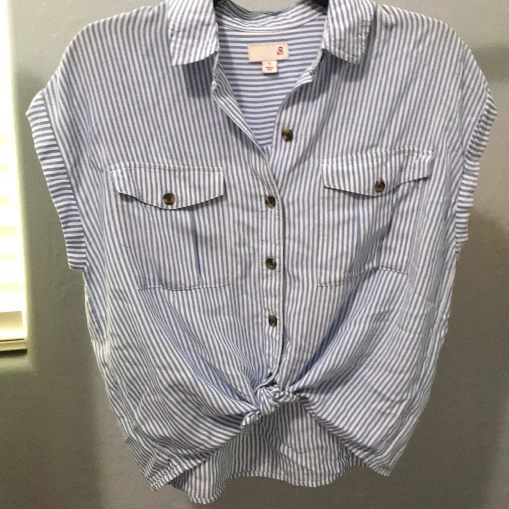 Button down tee